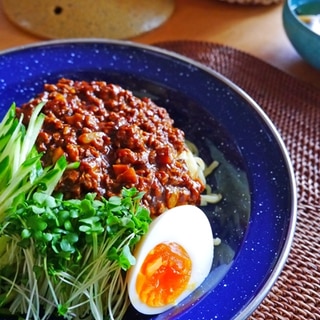 【ヘルシー！】大豆のお肉ミンチで、ジャジャ麺。